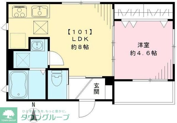 ボンジュール上北沢の物件間取画像